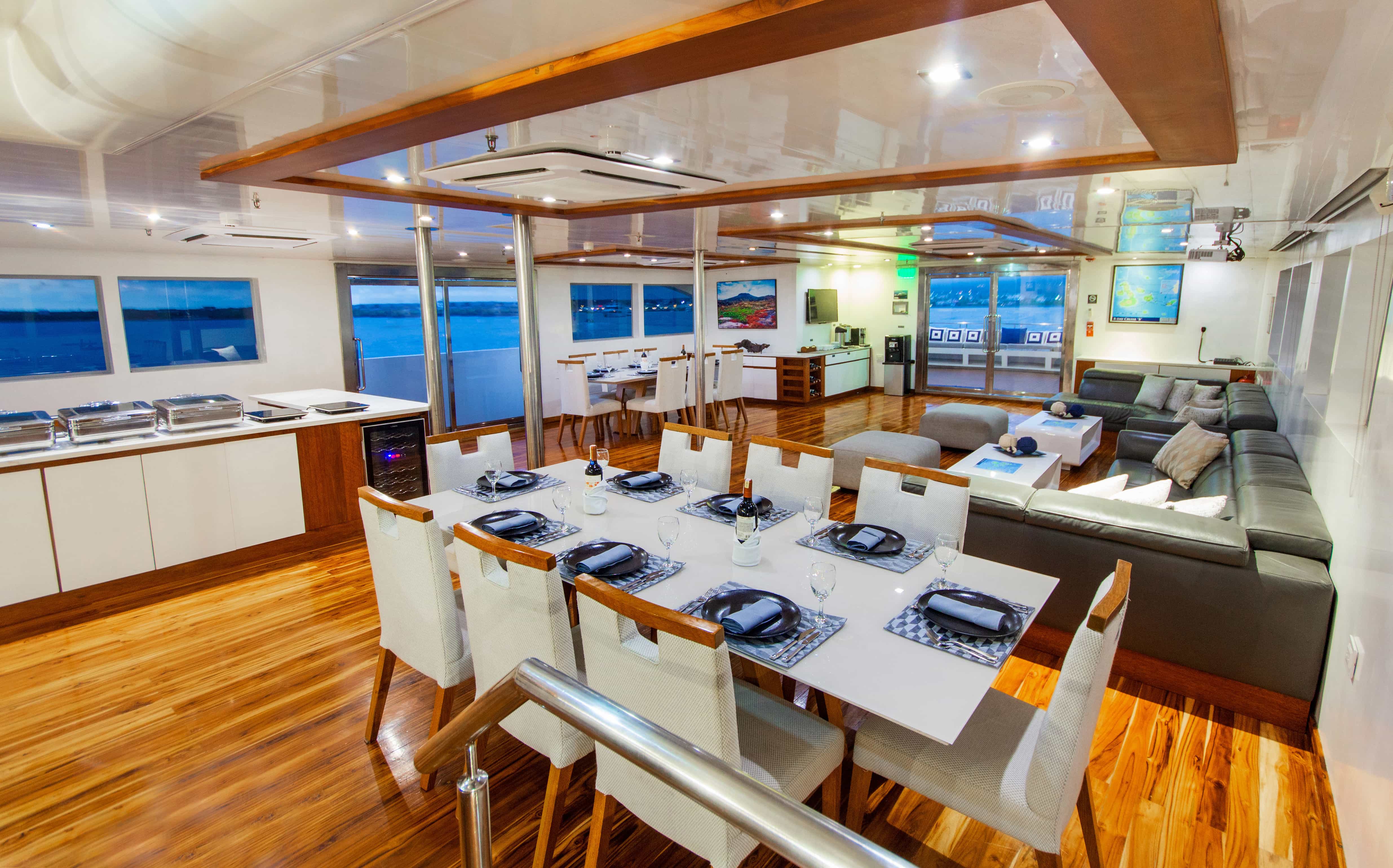 infinity yacht inside